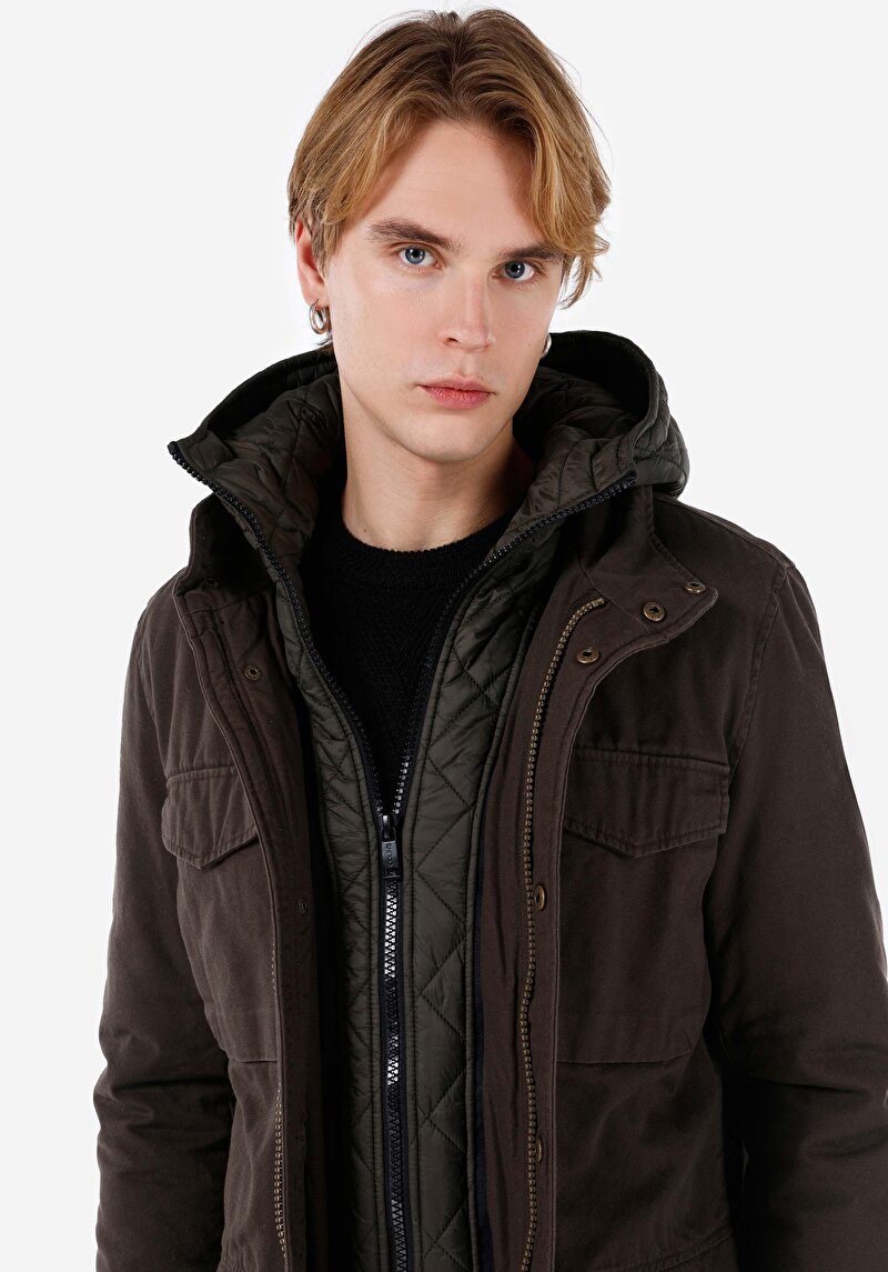 Afișați detalii pentru Jacheta De Barbati Kaki Regular Fit  Cl1066565