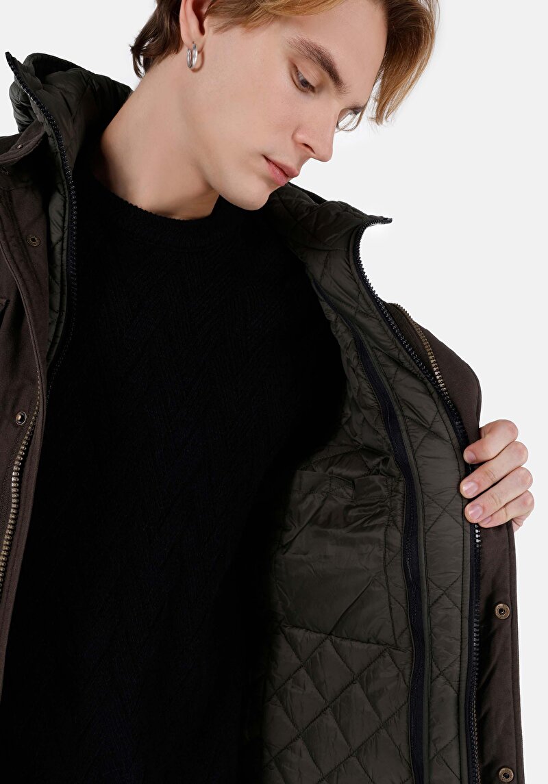 Afișați detalii pentru Jacheta De Barbati Kaki Regular Fit  Cl1066565