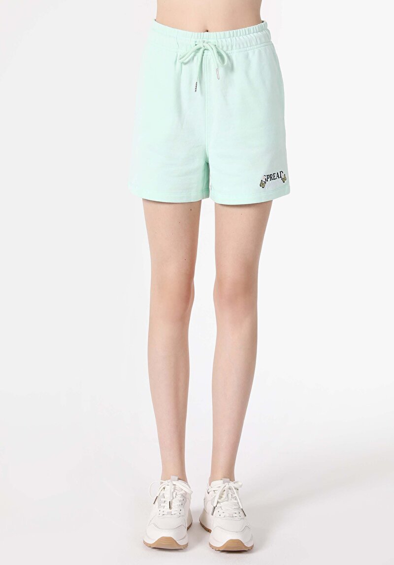 Imagine a Short / Pantaloni Scurti De Dama Verde Regular Fit  Cl1063326