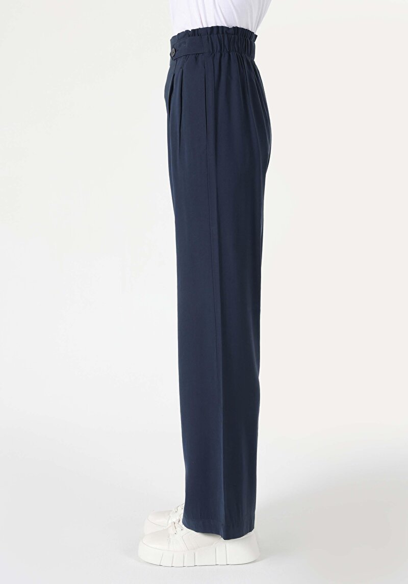 Afișați detalii pentru Pantaloni De Dama Albastru Marin Regular Fit  Cl1063367