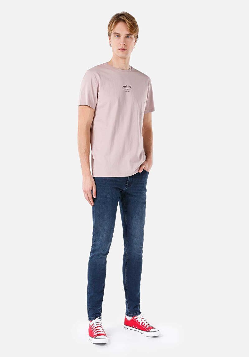 Imagine a Blugi Slim Fit Indigo Pentru Bărbați