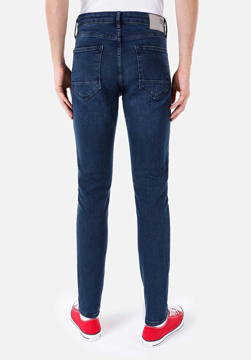 Imagine a Blugi Slim Fit Indigo Pentru Bărbați