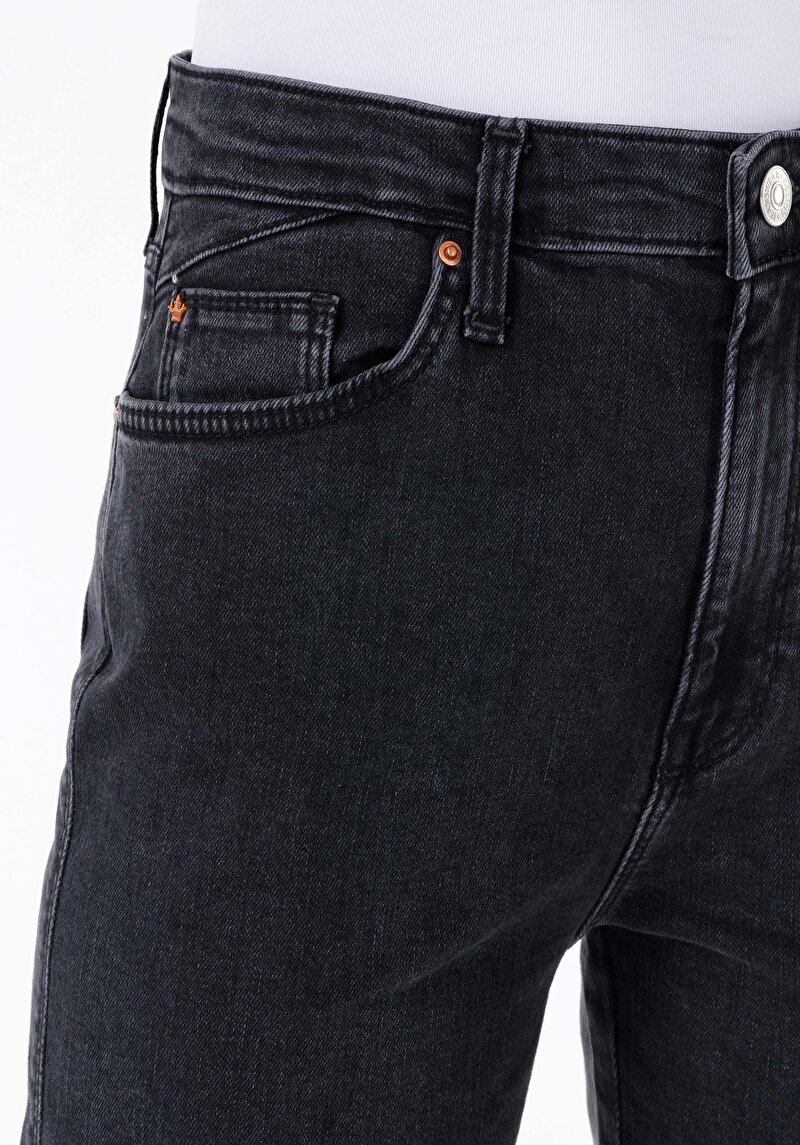 Afișați detalii pentru Slim Fit Talie Medie Picior Subțire Blugi Din Denim Pentru Femei