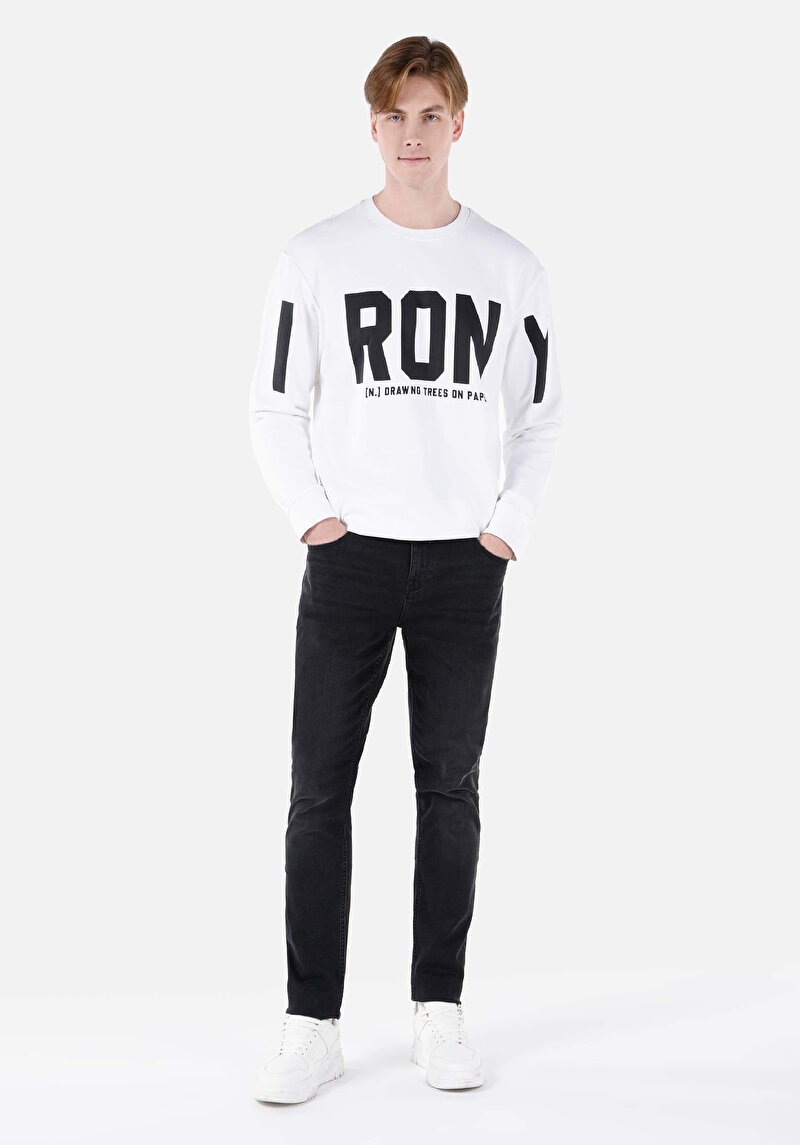 Imagine a Blugi Din Denim Pentru Bărbați Cu Talie Dreaptă