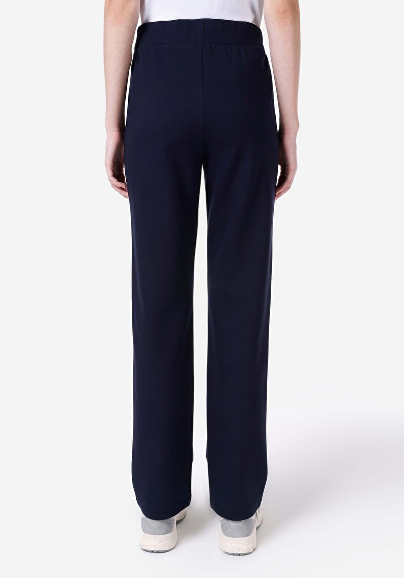 Afișați detalii pentru Regular Fit Mid Talie Pantaloni De Trening Bleumarin Pentru Femei