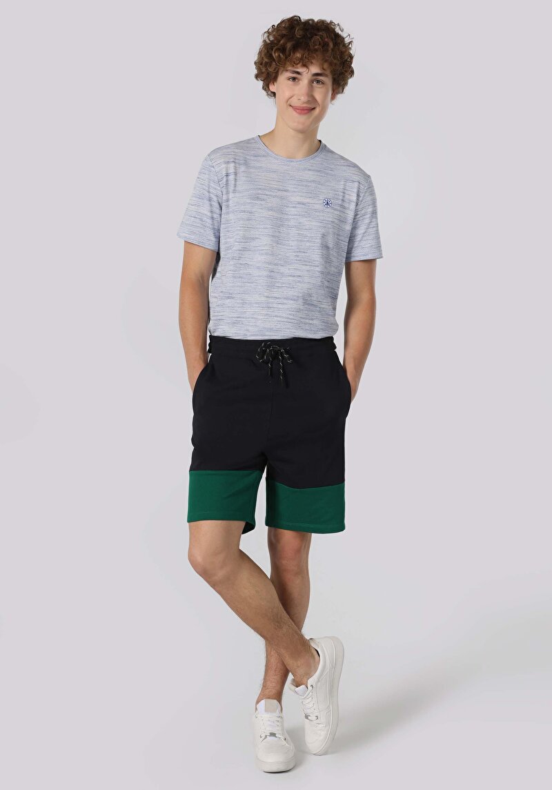 Afișați detalii pentru Short / Pantaloni Scurti De Barbati Albastru Marin Regular Fit  Cl1063616