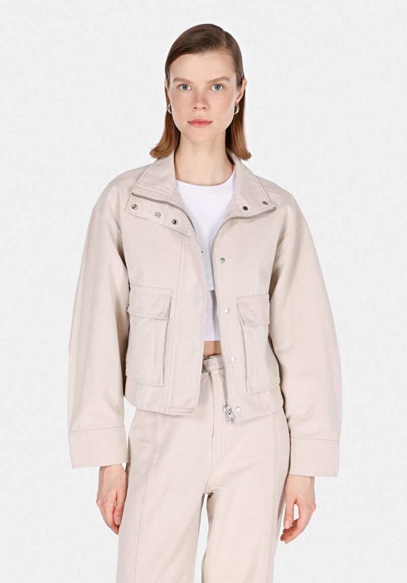 Imagine a Jacheta De Dama Bej Regular Fit  Cl1072488