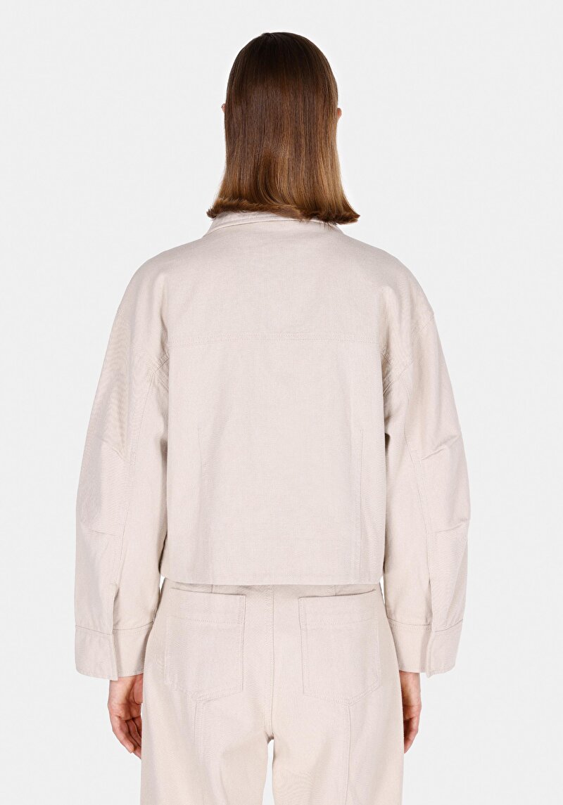 Afișați detalii pentru Jacheta De Dama Bej Regular Fit  Cl1072488