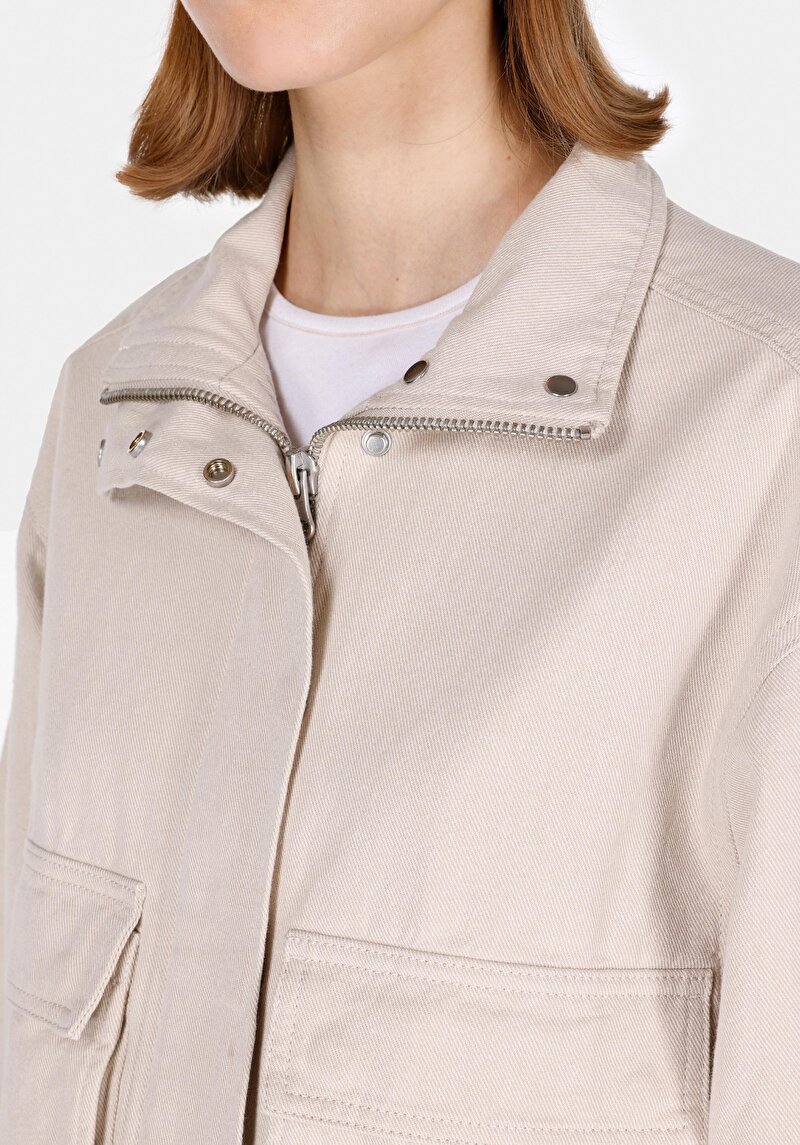 Imagine a Jacheta De Dama Bej Regular Fit Cl1072488