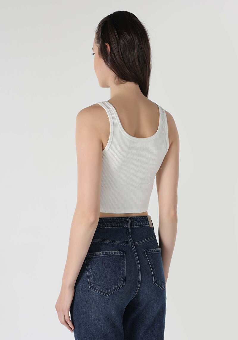 Imagine a Maiou De Dama Alb Slim Fit Cl1064019