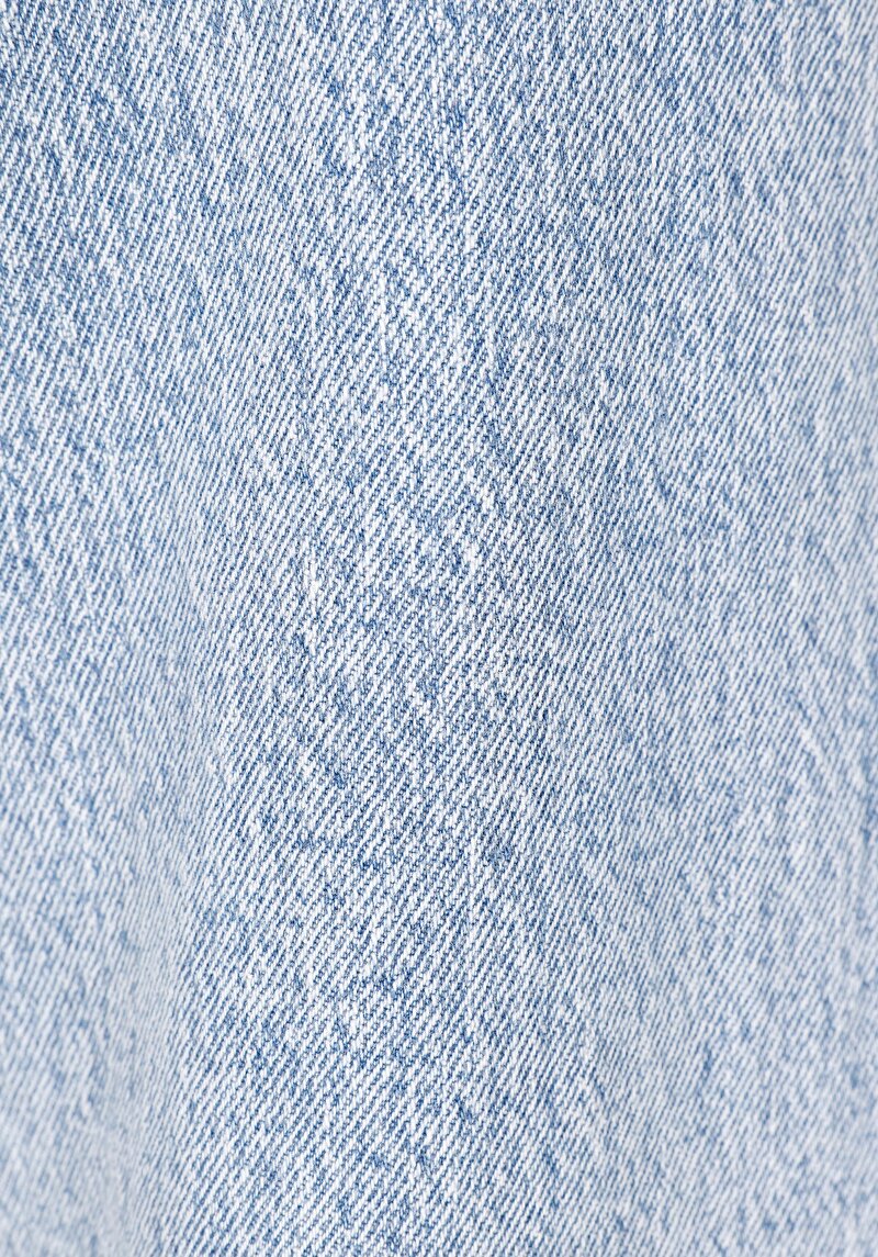 Afișați detalii pentru Regular Fit Talie Înaltă Picior Larg Blugi İndigo Pentru Femei