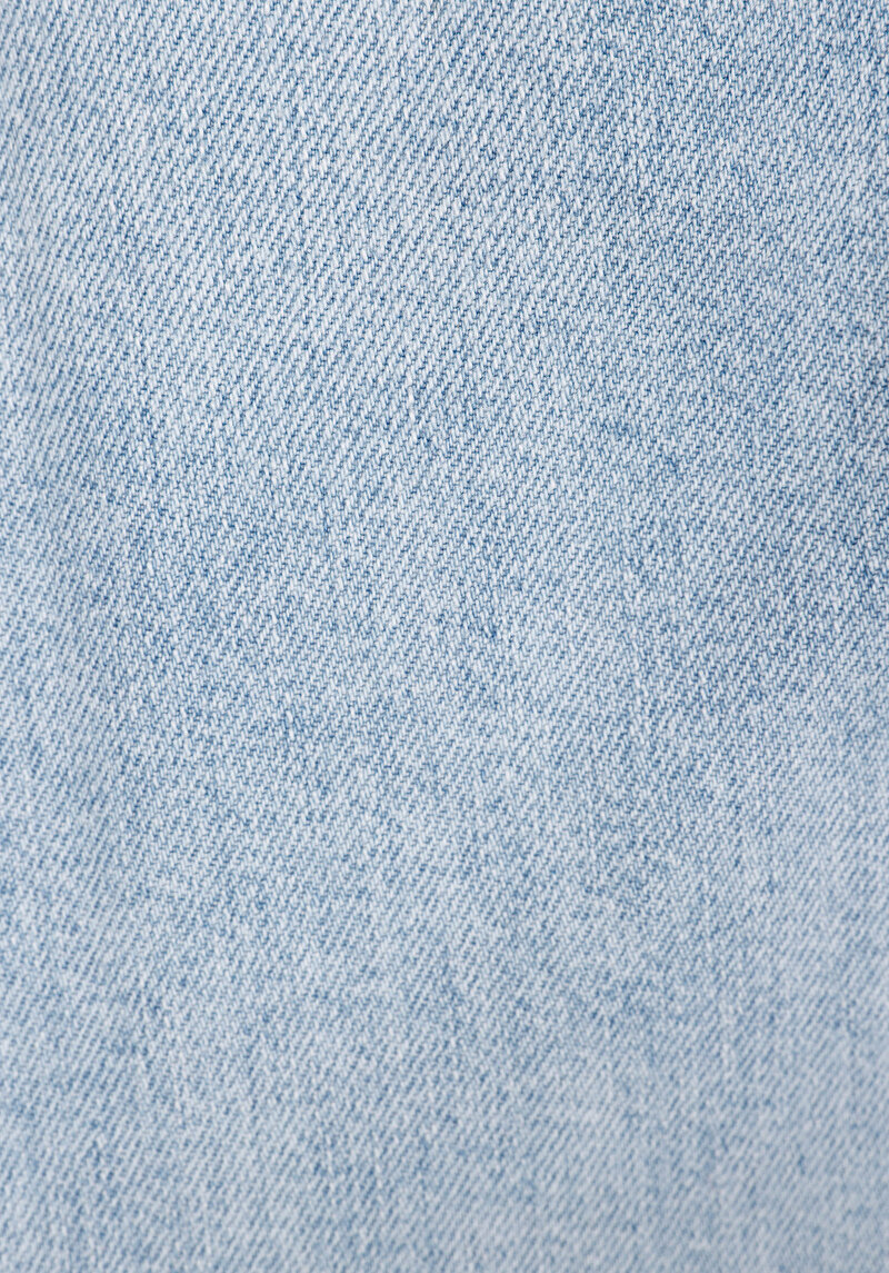 Afișați detalii pentru Balloon Fit Talie Ascendentă Shrinking Leg Blugi Din Denim Pentru Femei