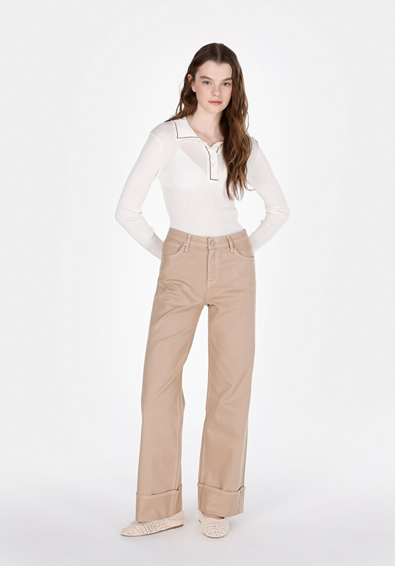 Imagine a Blugi İndigo Pentru Femei Regular Fit