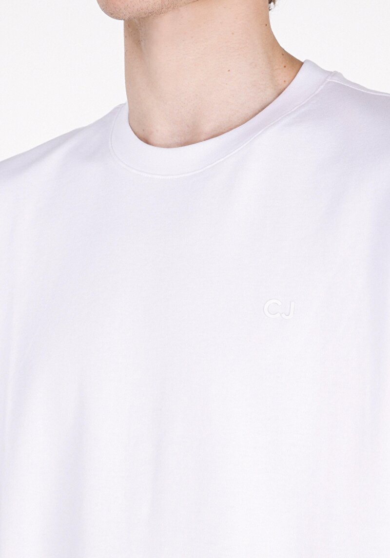 Imagine a Tricou Cu Maneca Scurta De Barbati Alb Regular Fit  Cl1073963