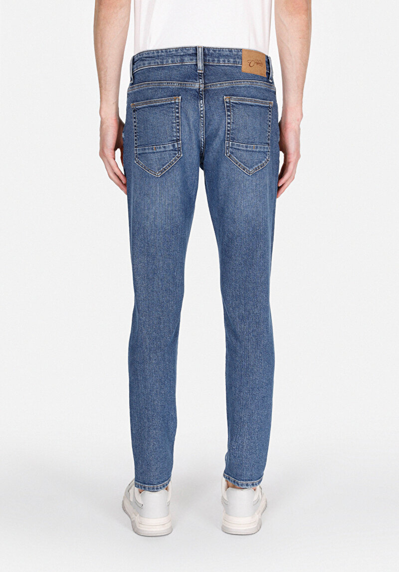 Afișați detalii pentru Blugi Slim Fit Indigo Pentru Bărbați