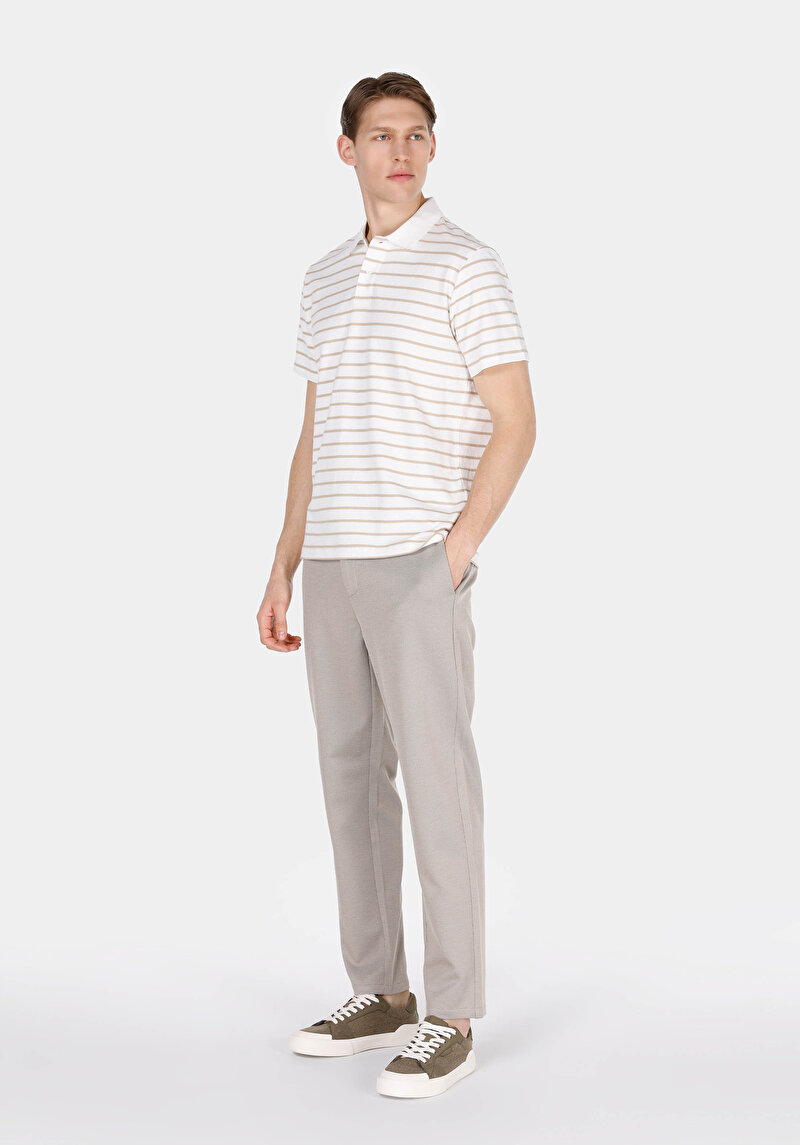 Afișați detalii pentru Pantaloni De Barbati Bej Regular Fit  Cl1073568