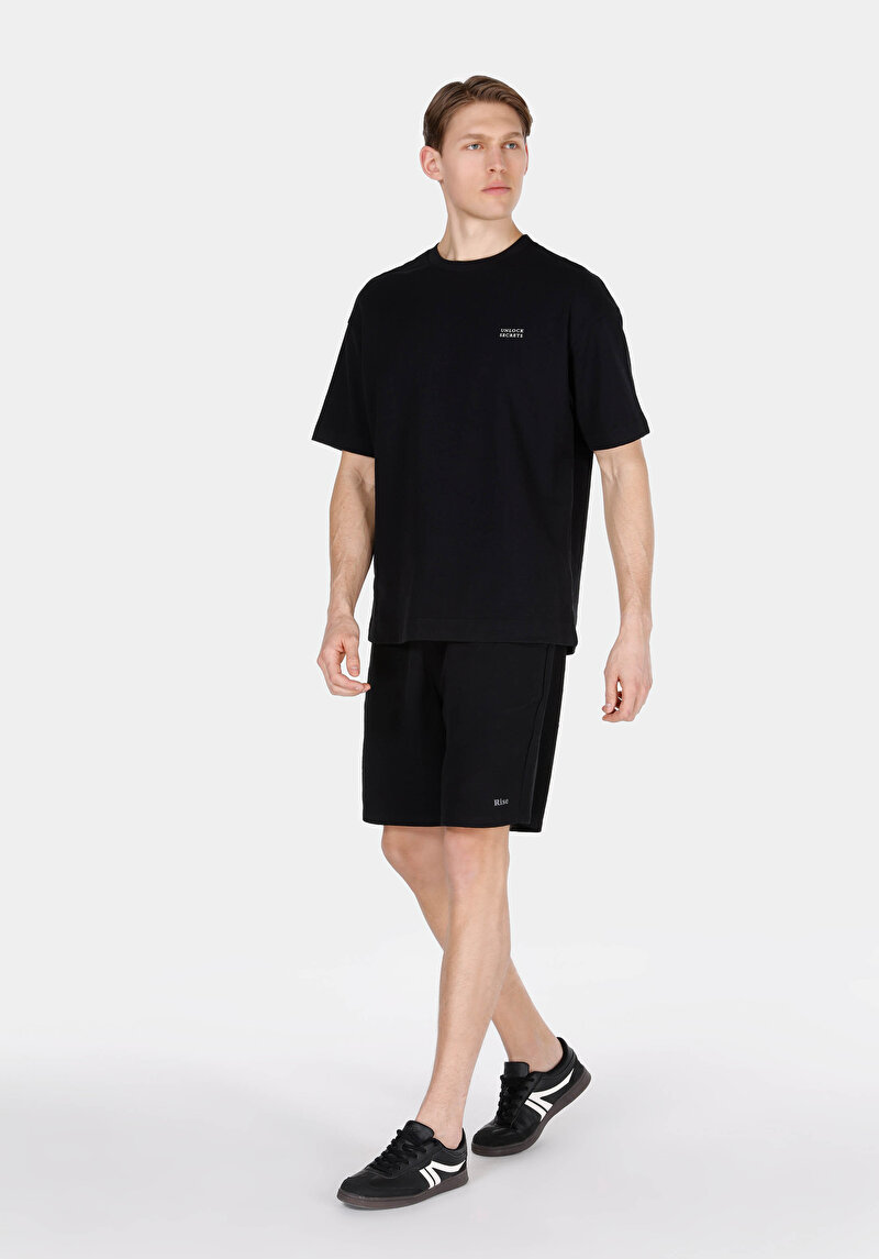 Imagine a Short / Pantaloni Scurti De Barbati Negru Regular Fit  Cl1074155