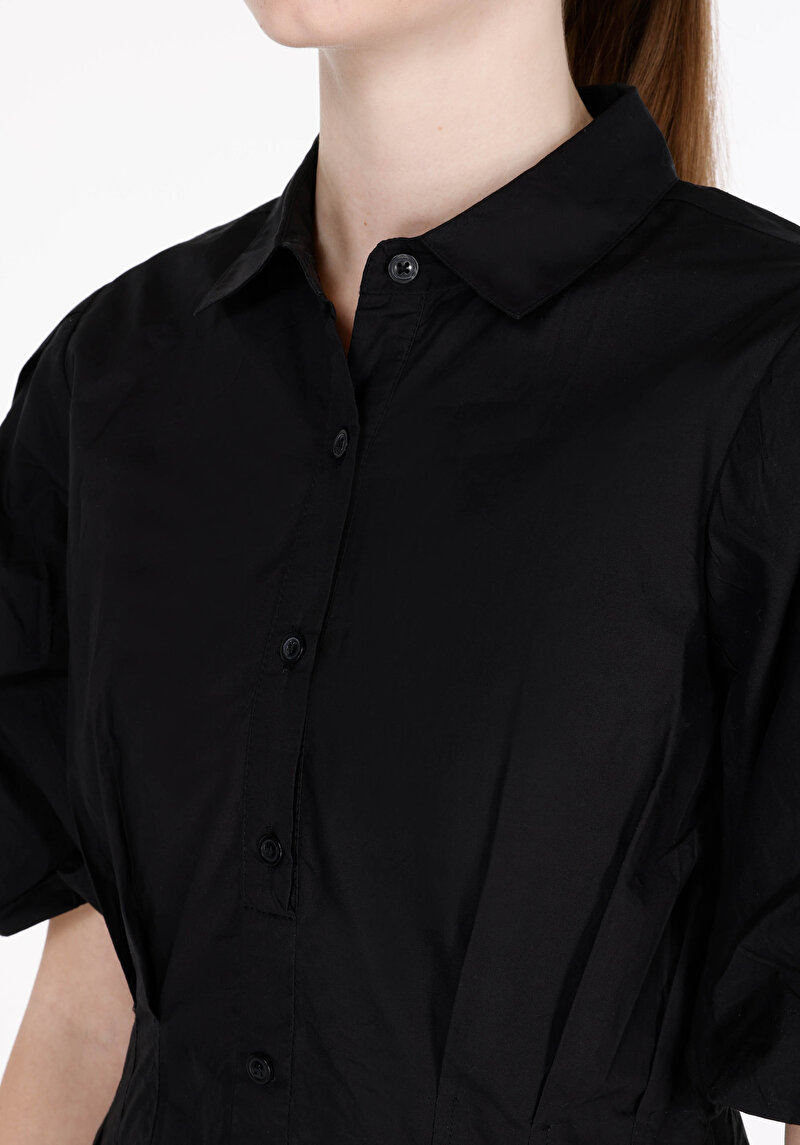 Imagine a Rochie Neagră Pentru Femei Regular Fit