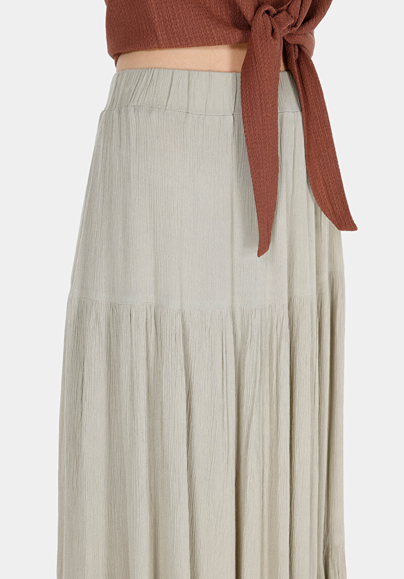 Afișați detalii pentru Fustă Verde Dreaptă Maxi Pentru Femei