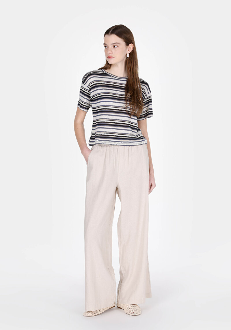 Imagine a Pantaloni De Dama Bej Regular Fit  Cl1074805