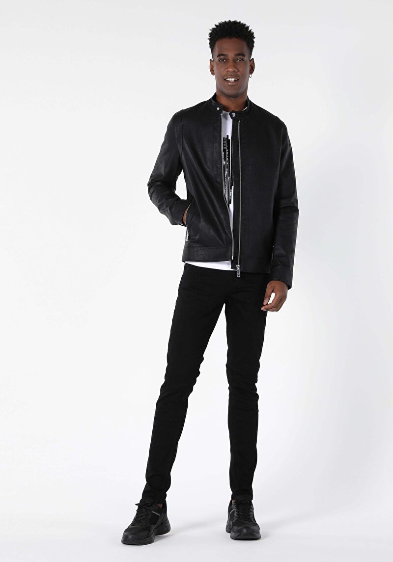 Imagine a Jacheta De Barbati Negru Slim Fit  Cl1050095