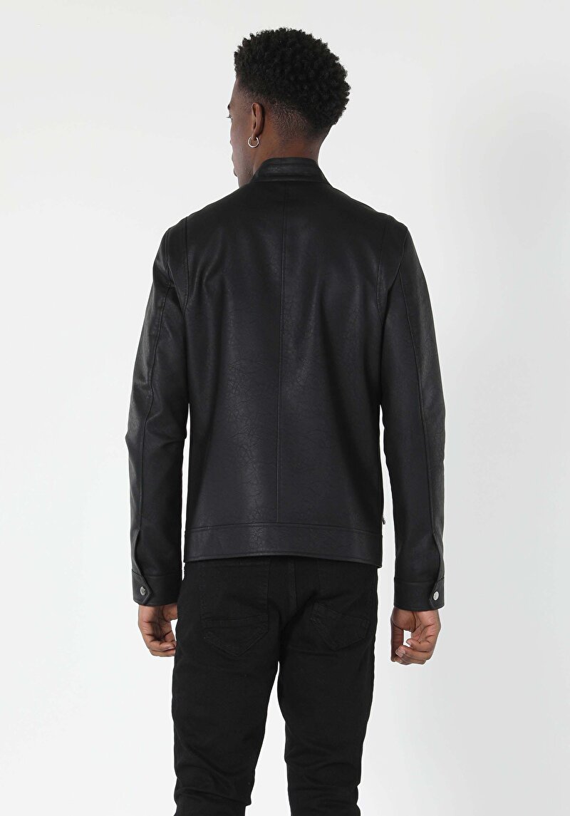 Afișați detalii pentru Jacheta De Barbati Negru Slim Fit  Cl1050095