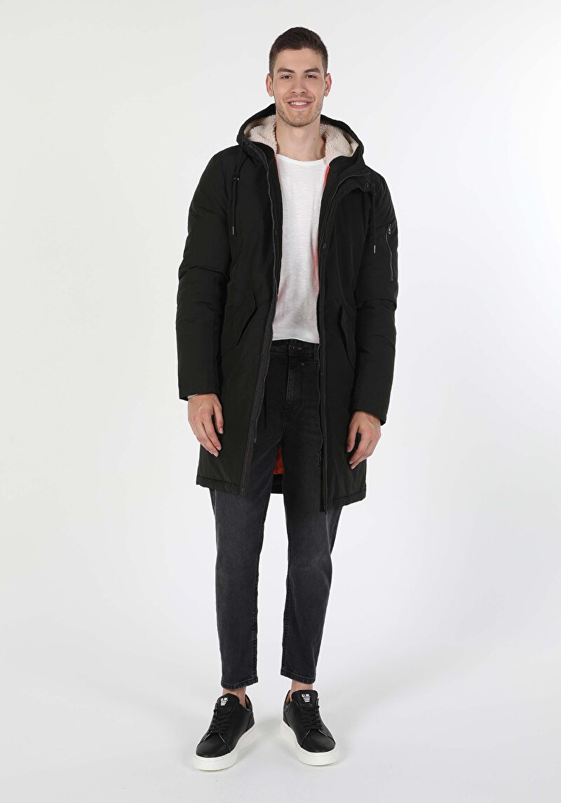 Afișați detalii pentru Palton Verde Pentru Bărbați Regular Fit