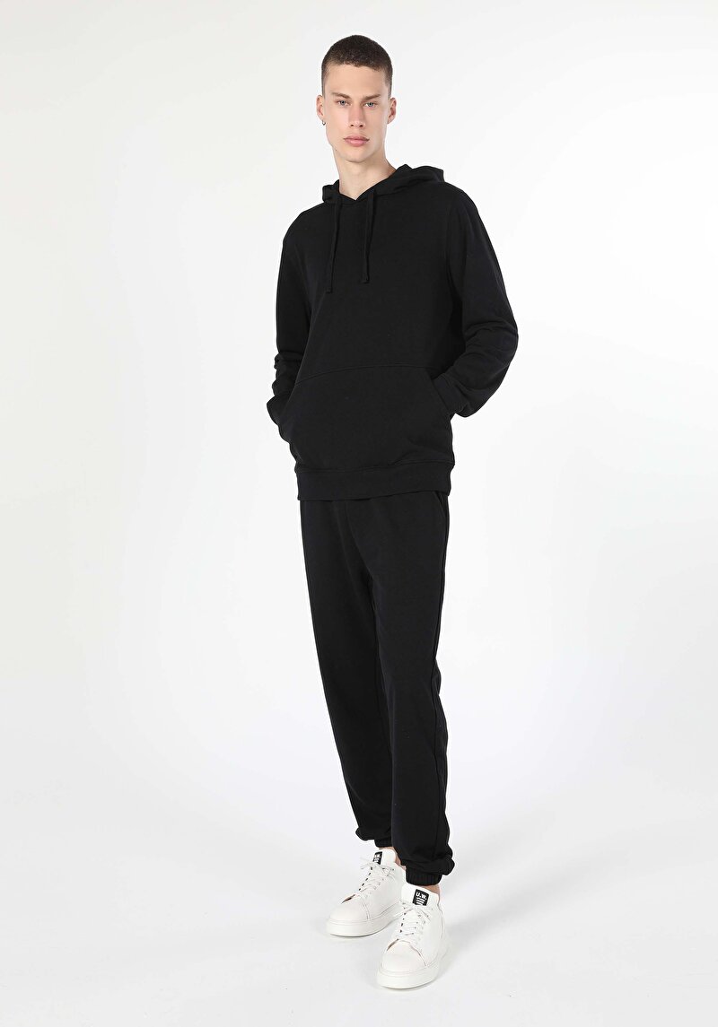 Imagine a Hanorac / Bluza De Barbati Negru Regular Fit  Cl1055785