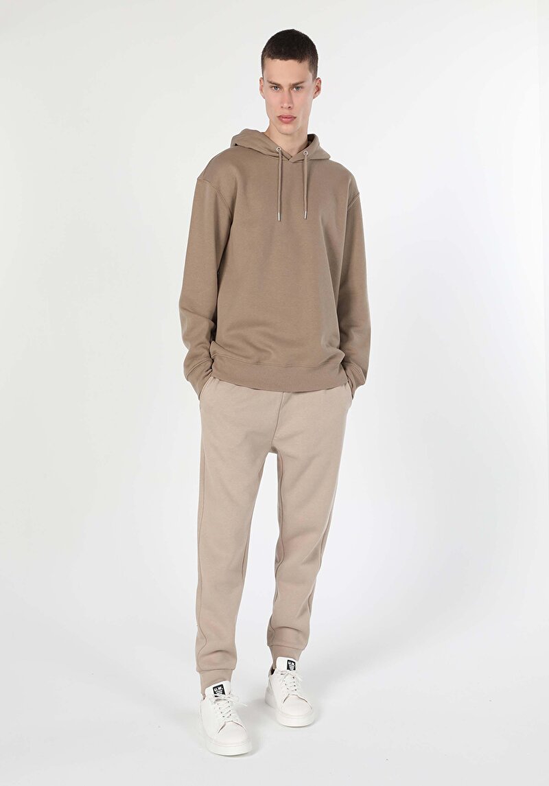 Imagine a Hanorac / Bluza De Barbati Bej Regular Fit Cl1055786