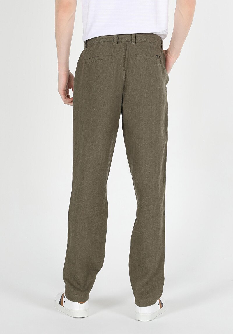 Imagine a Pantaloni De Barbati Verde Regular Fit Cl1059281