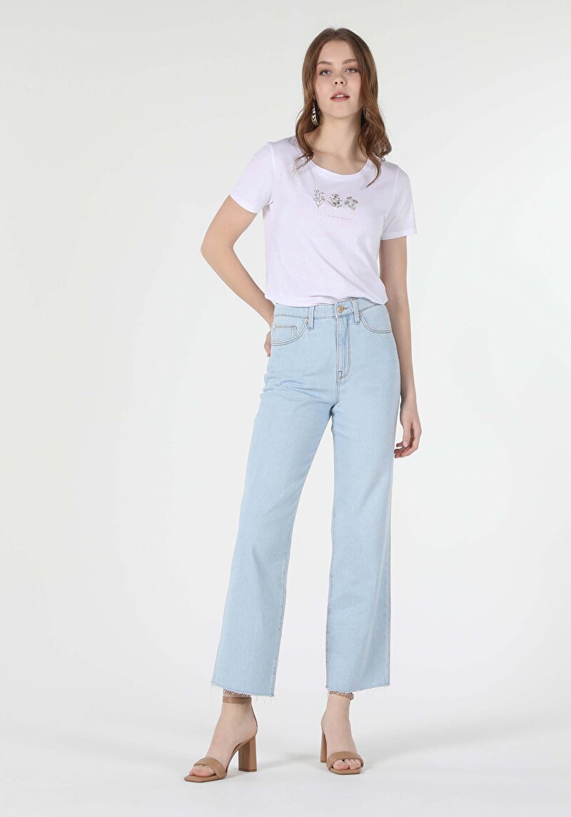 Afișați detalii pentru Pantaloni De Dama Albastru Deschis Regular Fit 970 Berry Cl1059298