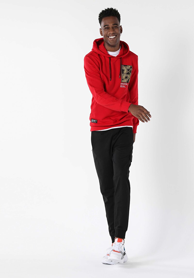 Imagine a Hanorac / Bluza De Barbati Roşu Regular Fit  Cl1056674