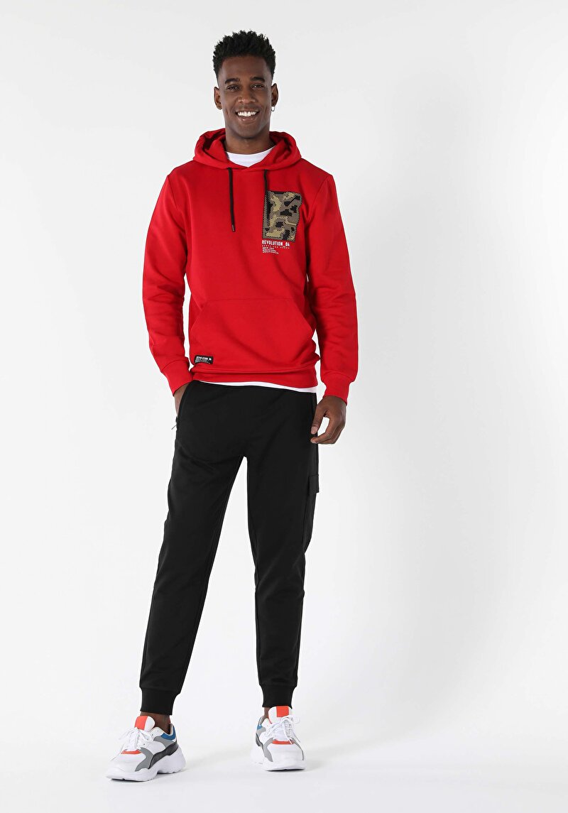 Imagine a Hanorac / Bluza De Barbati Roşu Regular Fit Cl1056674