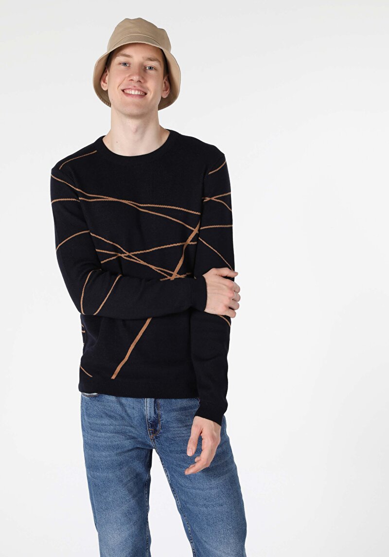 Imagine a Pulover De Barbati Negru Regular Fit  Cl1056680