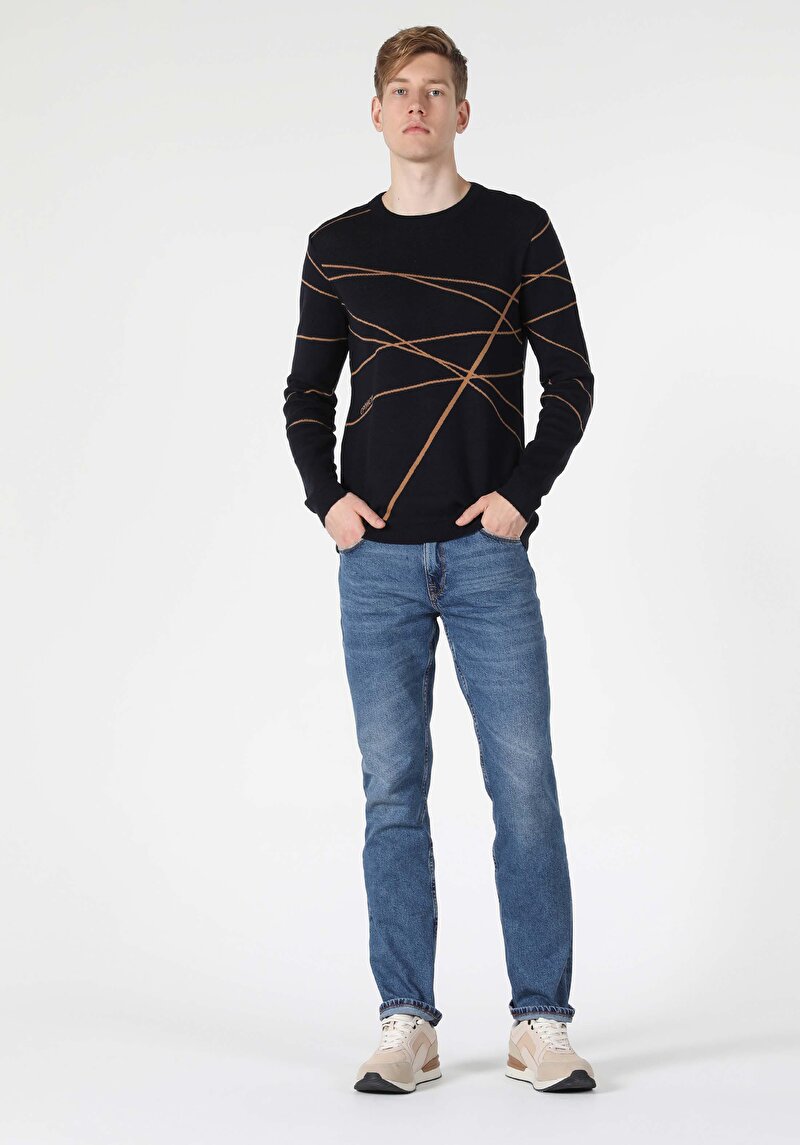 Imagine a Pulover De Barbati Negru Regular Fit Cl1056680