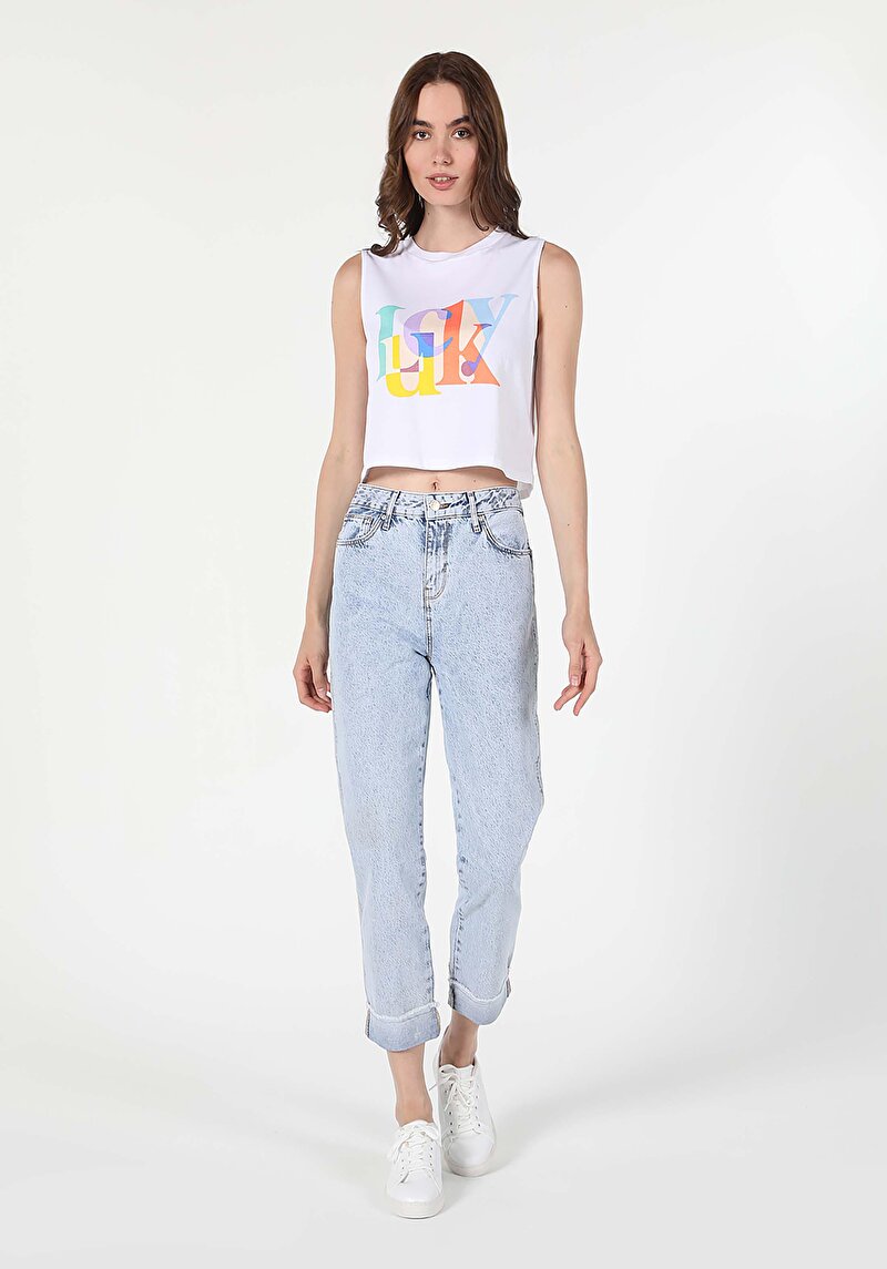 Afișați detalii pentru Pantaloni De Dama Denim Boyfriend Fit 893 Julia Cl1059717