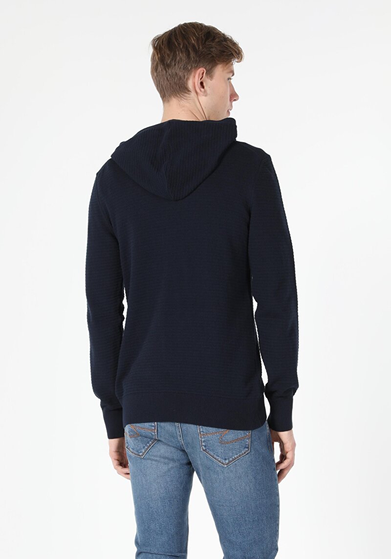 Afișați detalii pentru Pulover De Barbati Albastru Marin Regular Fit  Cl1056916