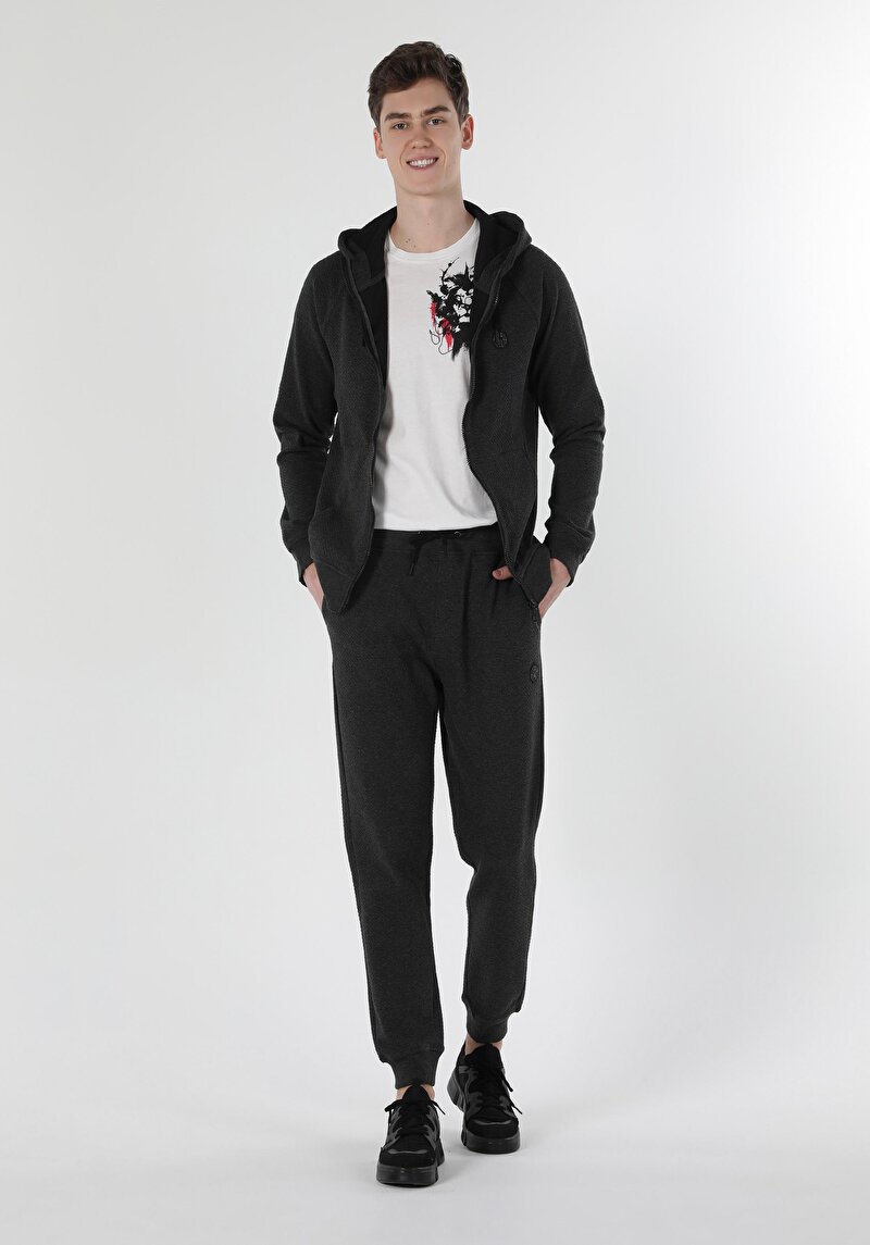 Imagine a Pantaloni De Trening De Barbati Antracit Slim Fit  Cl1056932