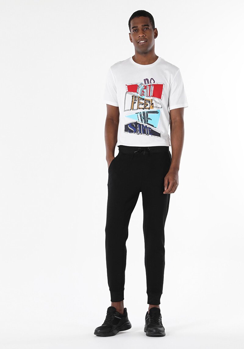 Imagine a Pantaloni De Trening De Barbati Negru Slim Fit  Cl1056932