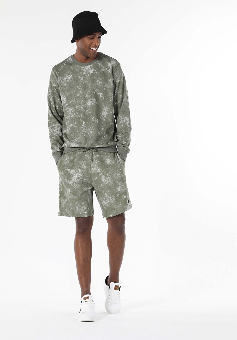 Imagine a Hanorac / Bluza De Barbati Kaki Regular Fit  Cl1057067