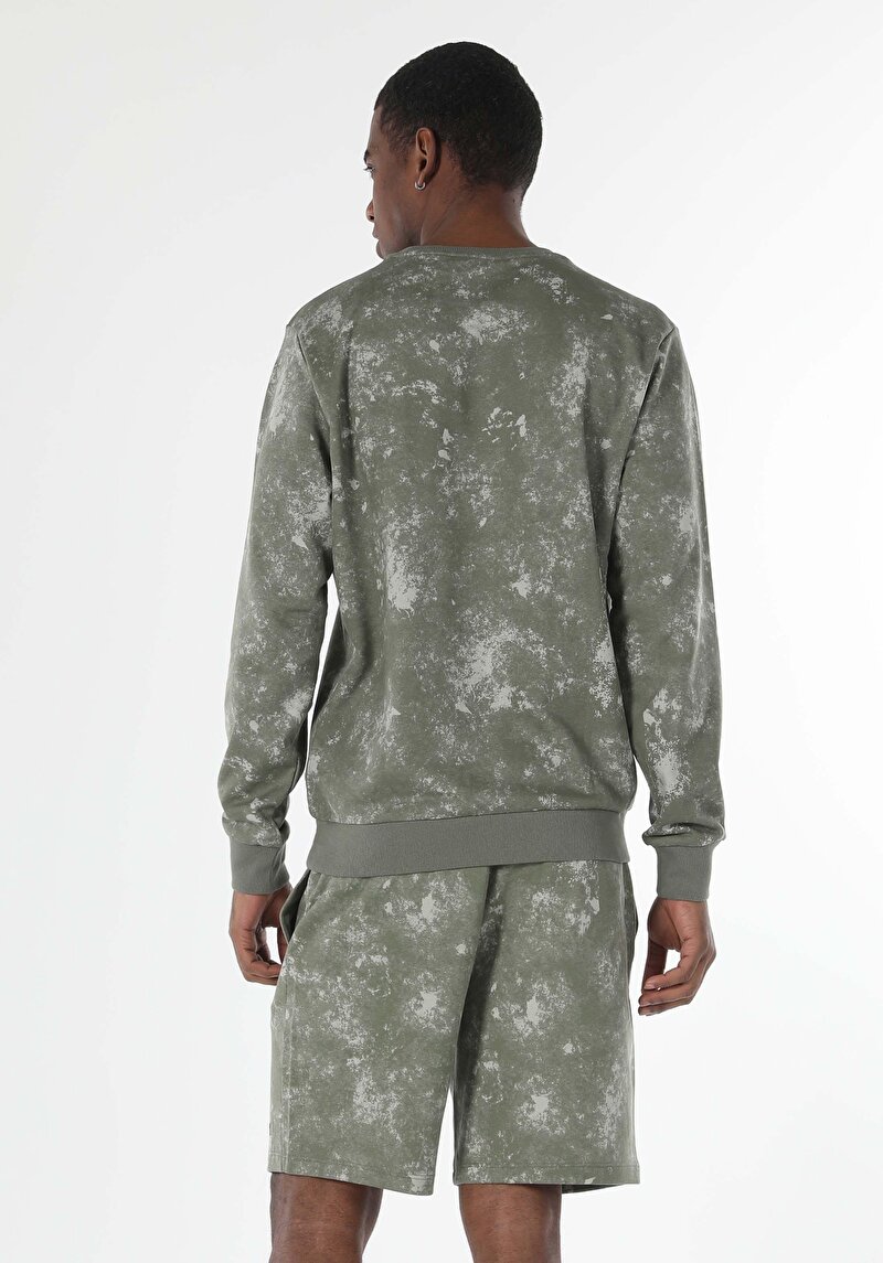 Imagine a Hanorac / Bluza De Barbati Kaki Regular Fit Cl1057067