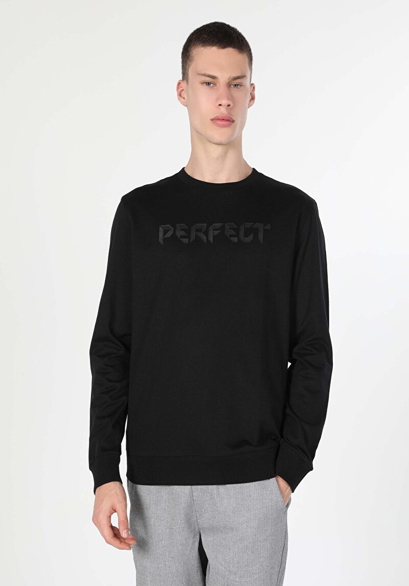 Imagine a Hanorac / Bluza De Barbati Negru Regular Fit  Cl1060122