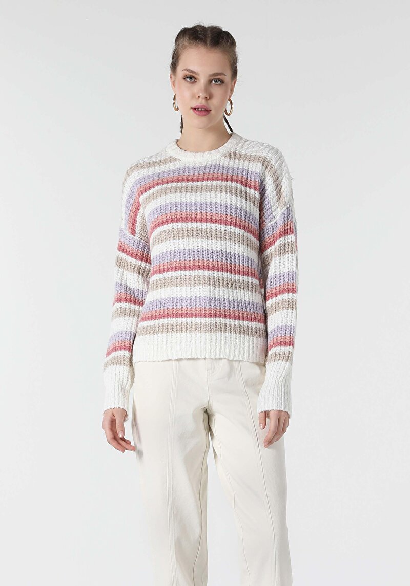 Afișați detalii pentru Pulover De Dama Multicolor Comfort Fit  Cl1057213