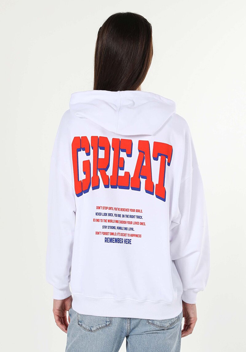 Imagine a Hanorac / Bluza De Dama Alb Cl1060169