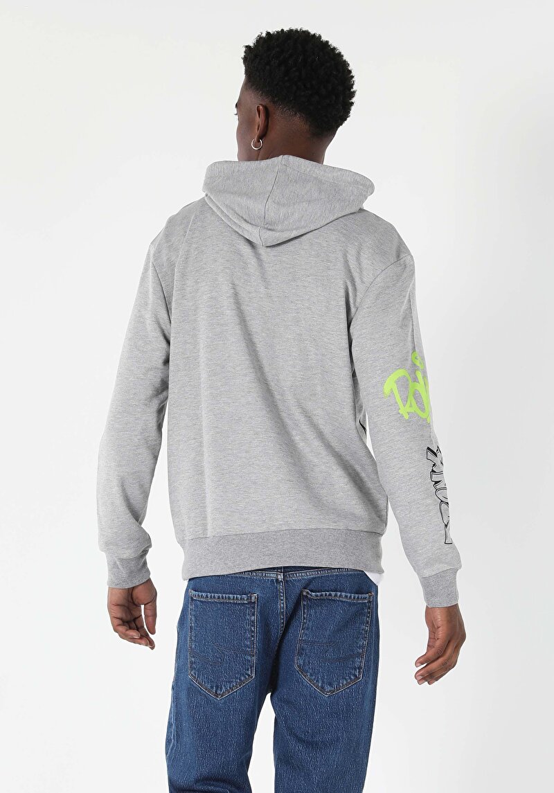 Imagine a Hanorac / Bluza De Barbati Gri Comfort Fit Cl1057311