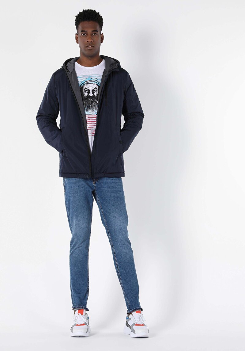 Imagine a Jacheta De Barbati Albastru Marin Regular Fit  Cl1053150