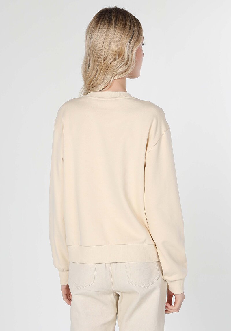 Imagine a Hanorac / Bluza De Dama Ecru Cl1060217