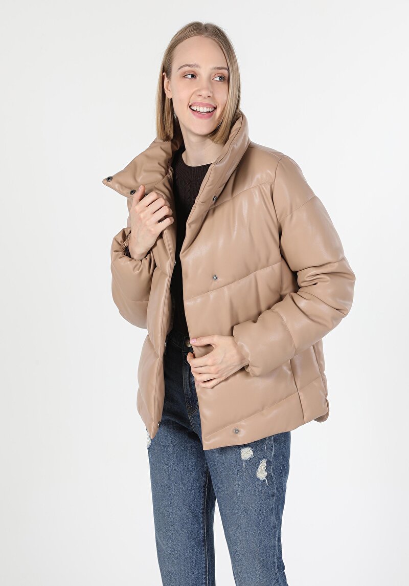 Imagine a Jacheta De Dama Bej Regular Fit Cl1060236