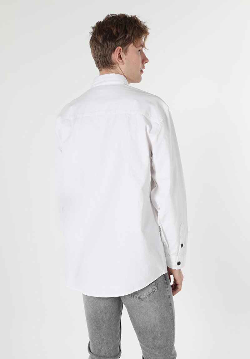 Afișați detalii pentru Camasa Cu Maneca Lunga De Barbati Alb Comfort Fit  Cl1057508