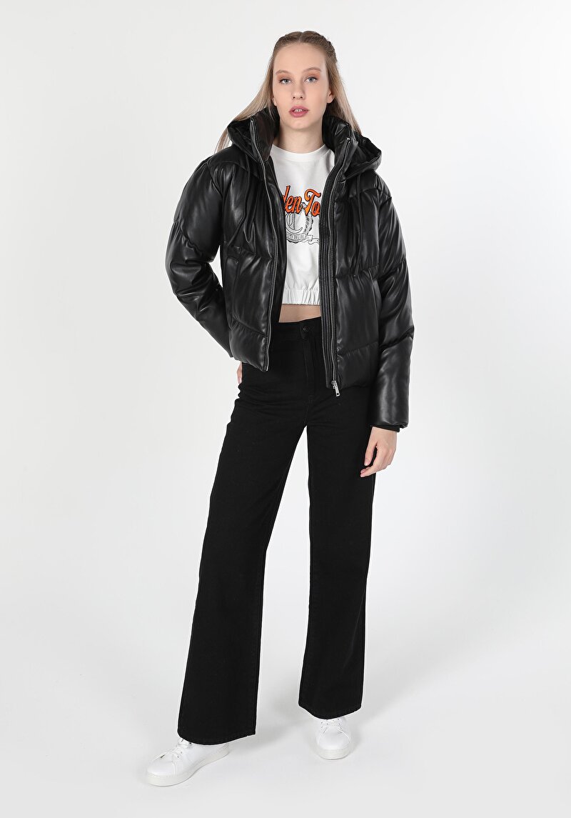 Imagine a Jacheta De Dama Negru Regular Fit  Cl1060237